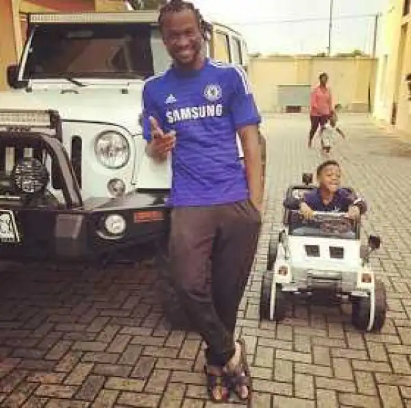 Paul Okoye and Son Pose In Their Wrangler Jeeps [Photos]